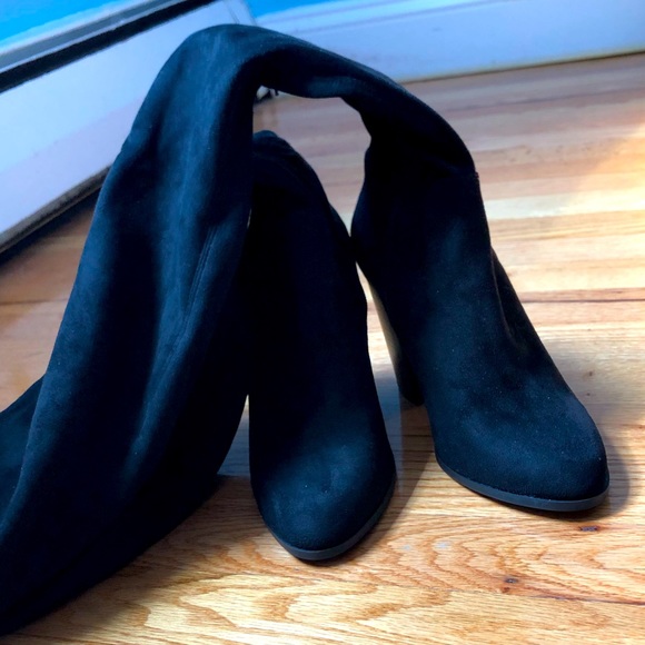 NWOT Forever 21 Faux Suede Over The Knee Boots - Picture 11 of 11